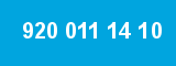 920 011 14 10 920 011 14 10